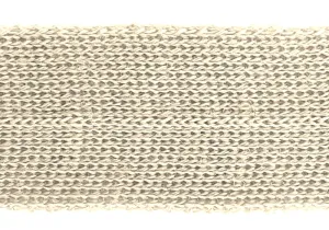 7/8" Cream Simple Fold-Over Wool Trim (Made in Japan)