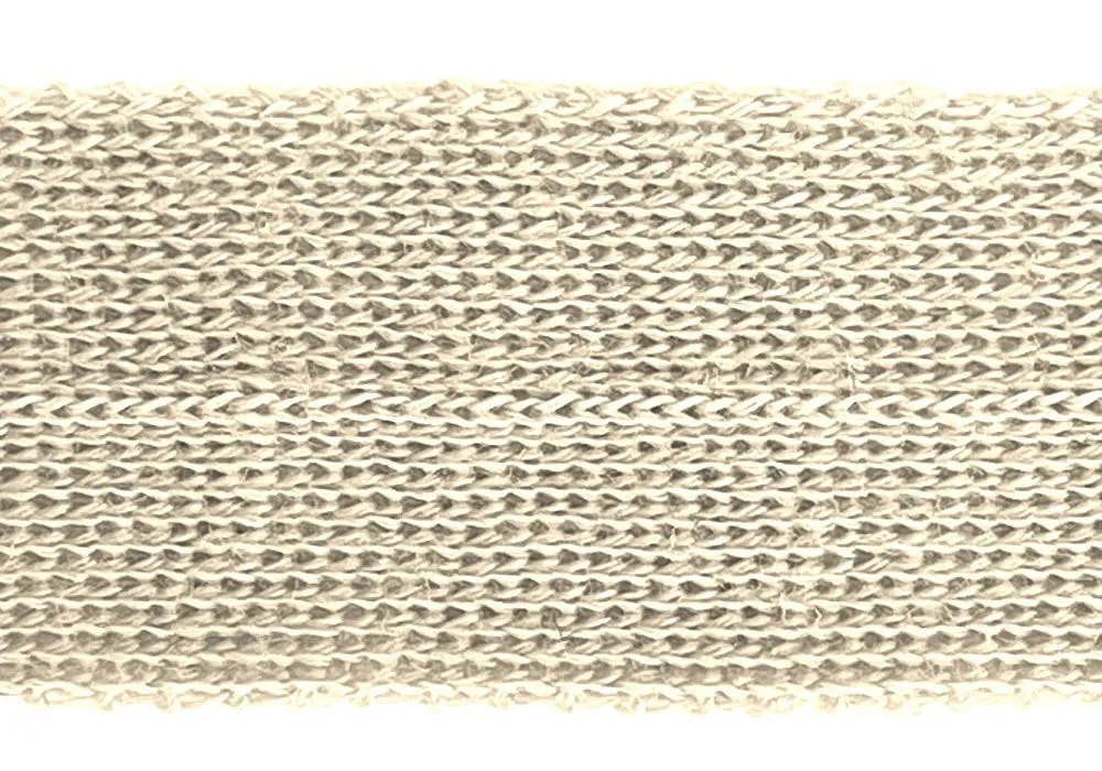 7/8" Cream Simple Fold-Over Wool Trim (Made in Japan)