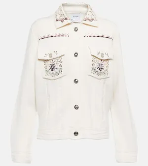 Barrie Embellished cashmere blend jacket