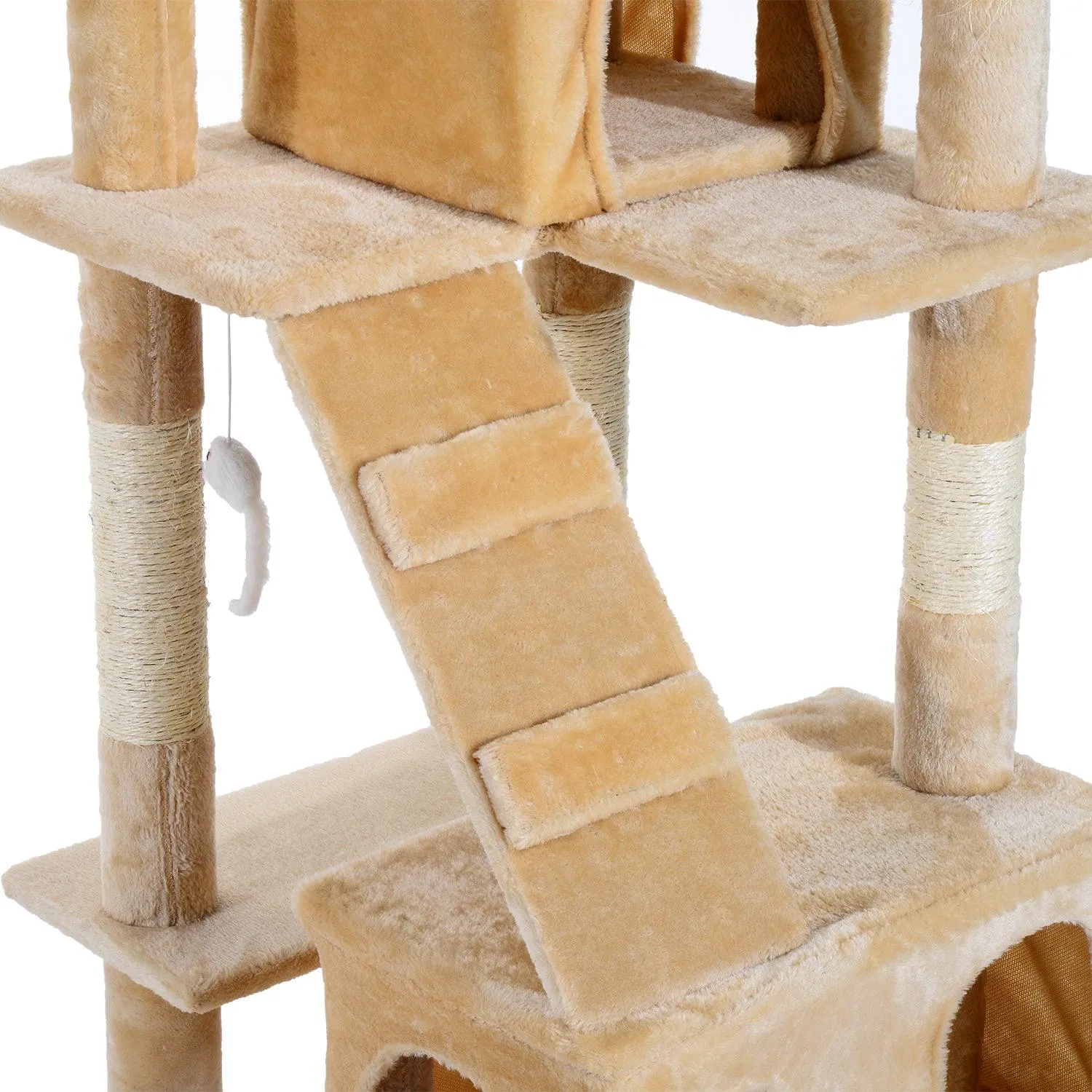 Cat Tree Climbing Tower Activity Center, 170cm - Cream White