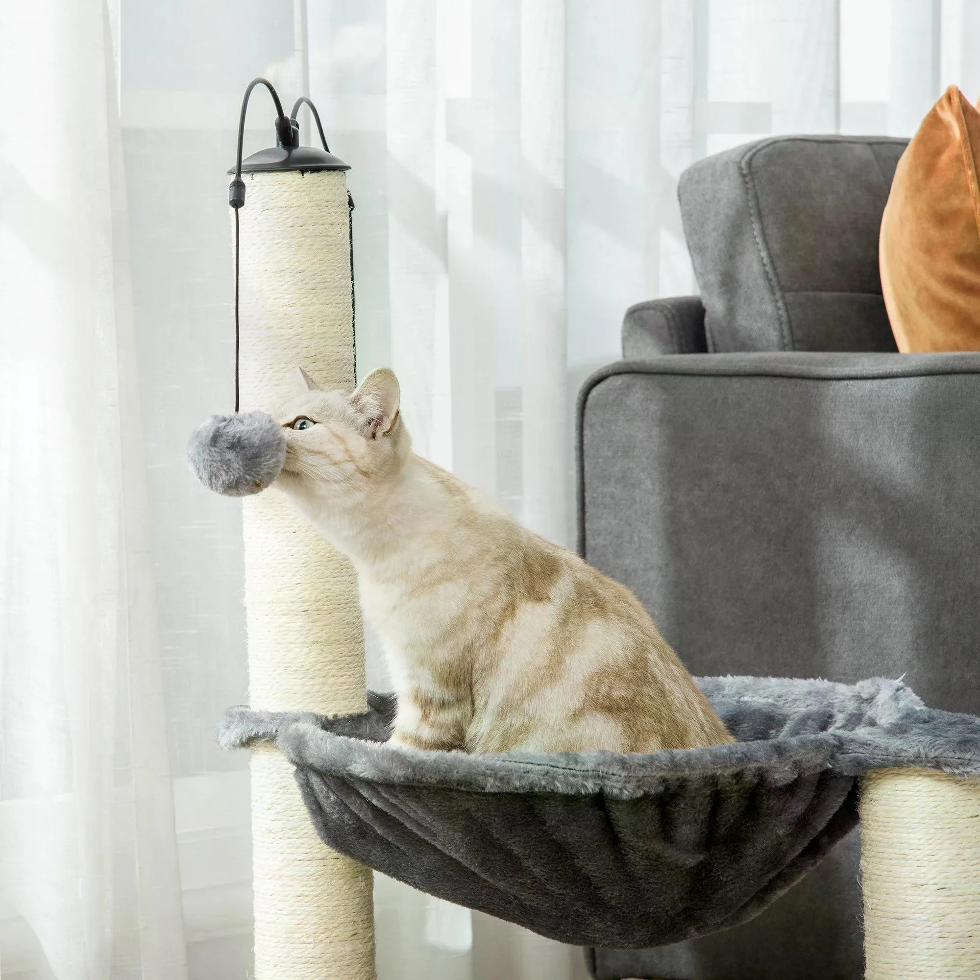 Cat Tree Tower Activity Center, 83cm - Grey