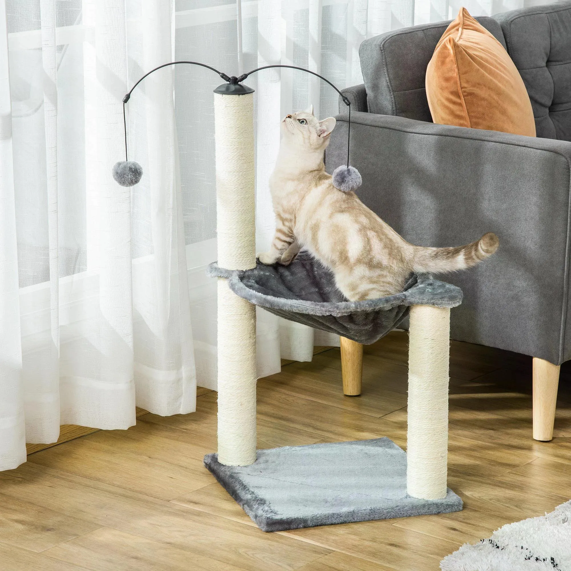 Cat Tree Tower Activity Center, 83cm - Grey