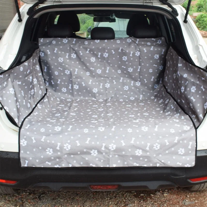 CAWAYI KENNEL Pet Carriers Dog Car Seat Cover Trunk Mat