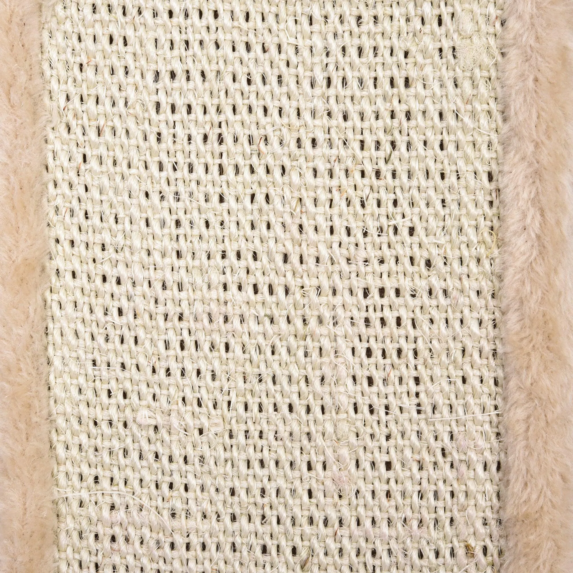Corner Cat Tower w/ Sisal Rope Scratching Post - Beige