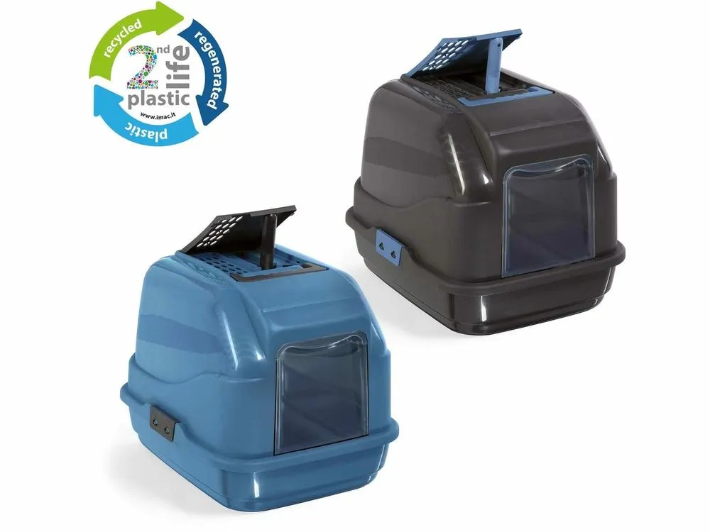 Easy Cat 2nd Life Plastic Dark Gray Litter Box