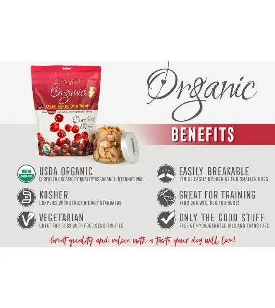 Grandma Lucy’s Organic Oven Baked Cranberry Dog Treats