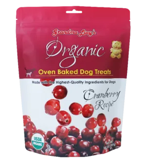 Grandma Lucy’s Organic Oven Baked Cranberry Dog Treats