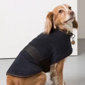 Harpham Fleece Dog Coat Navy 12"