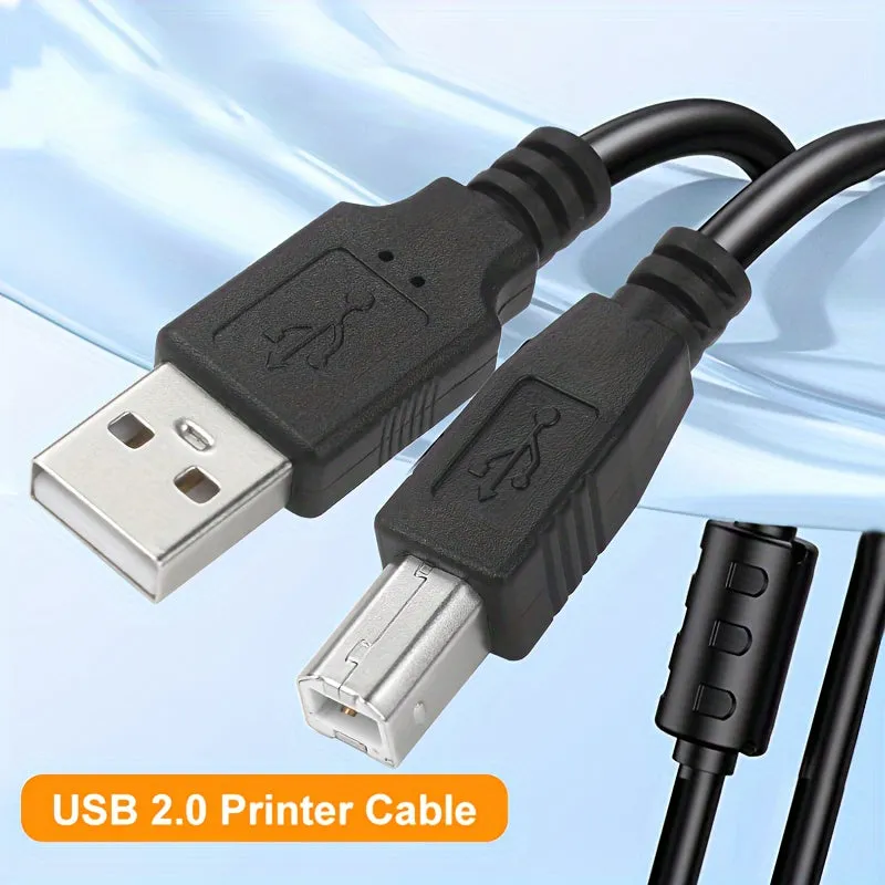 HighSpeed USB Printer Cable for Multiple Brands and Devices