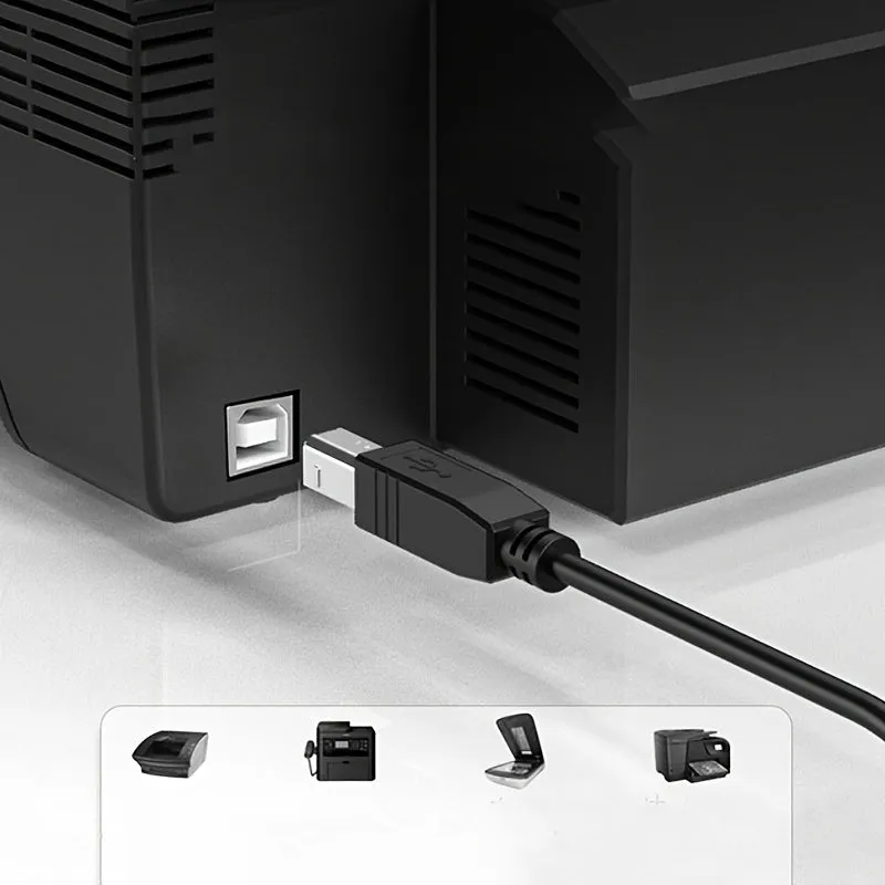 HighSpeed USB Printer Cable for Multiple Brands and Devices