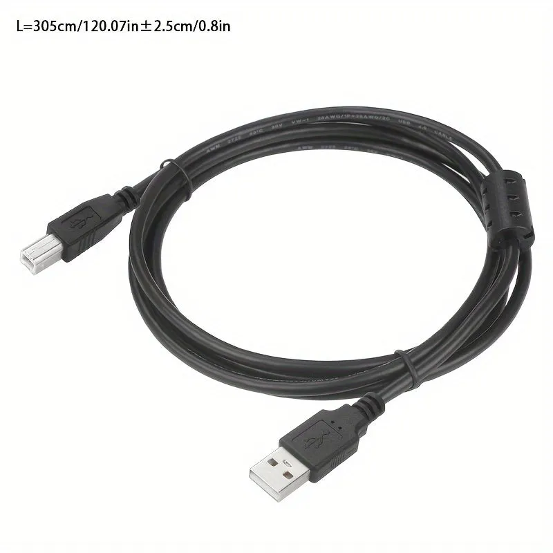 HighSpeed USB Printer Cable for Multiple Brands and Devices