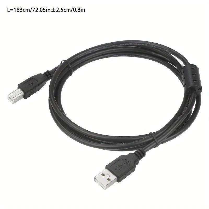 HighSpeed USB Printer Cable for Multiple Brands and Devices