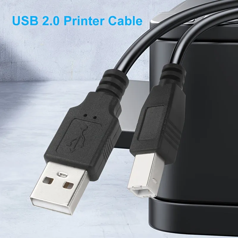 HighSpeed USB Printer Cable for Multiple Brands and Devices