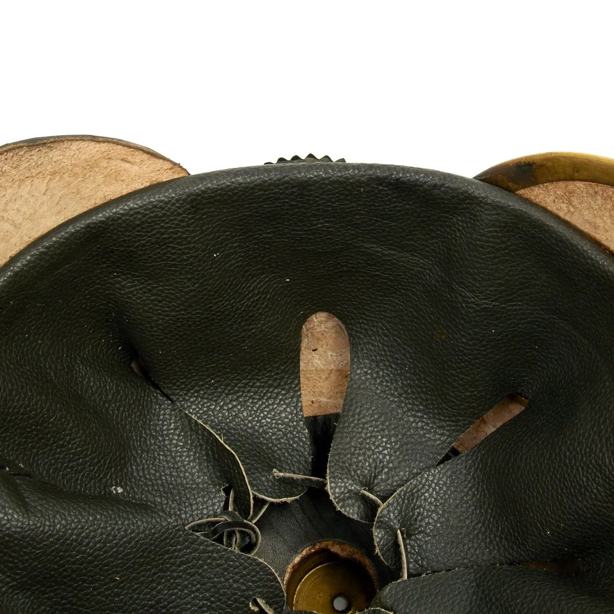 Imperial German Spiked Pickelhaube Helmet: Black & Gold- ANTIQUED GRADE 2