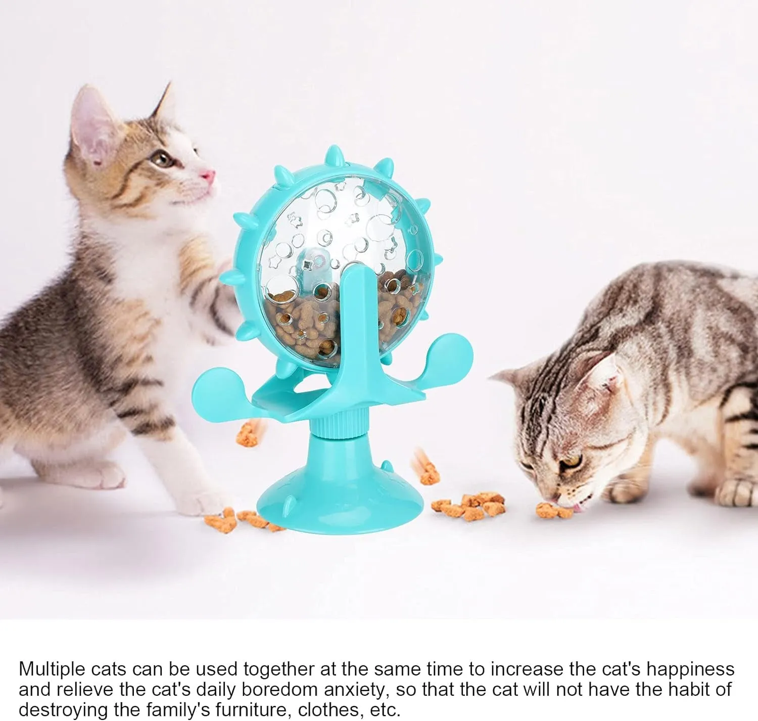 Interactive Cat Food Treats Dispenser To