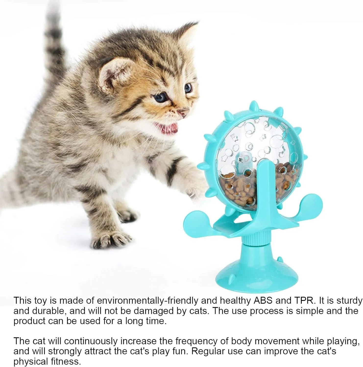 Interactive Cat Food Treats Dispenser To