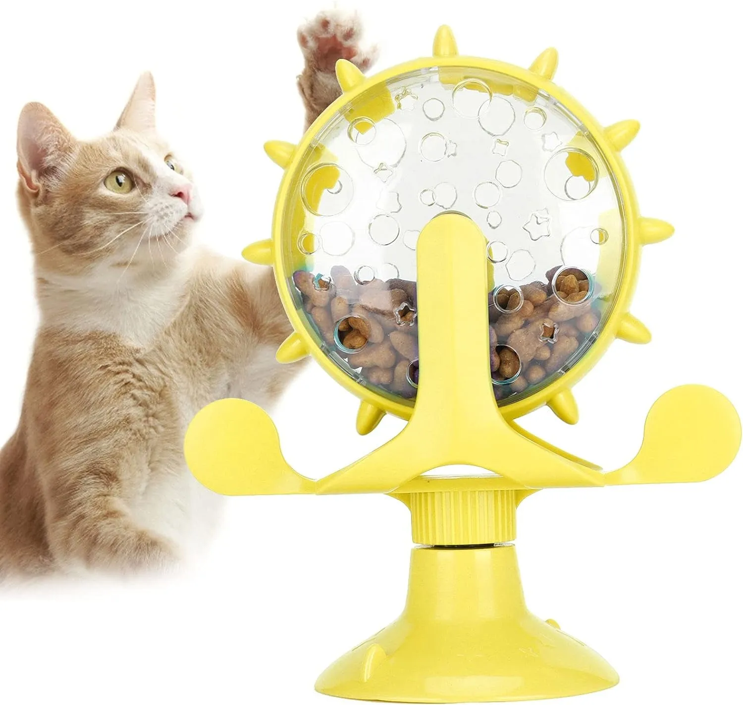 Interactive Cat Food Treats Dispenser To