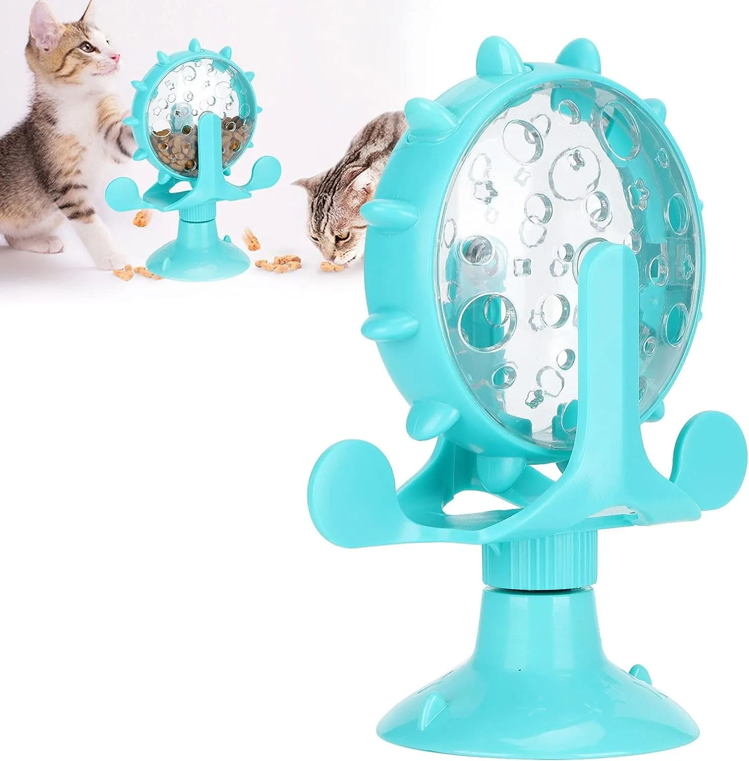 Interactive Cat Food Treats Dispenser To