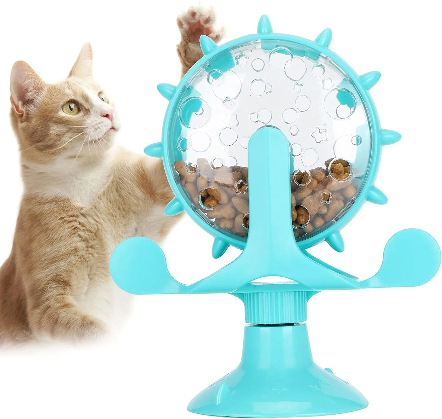 Interactive Cat Food Treats Dispenser To