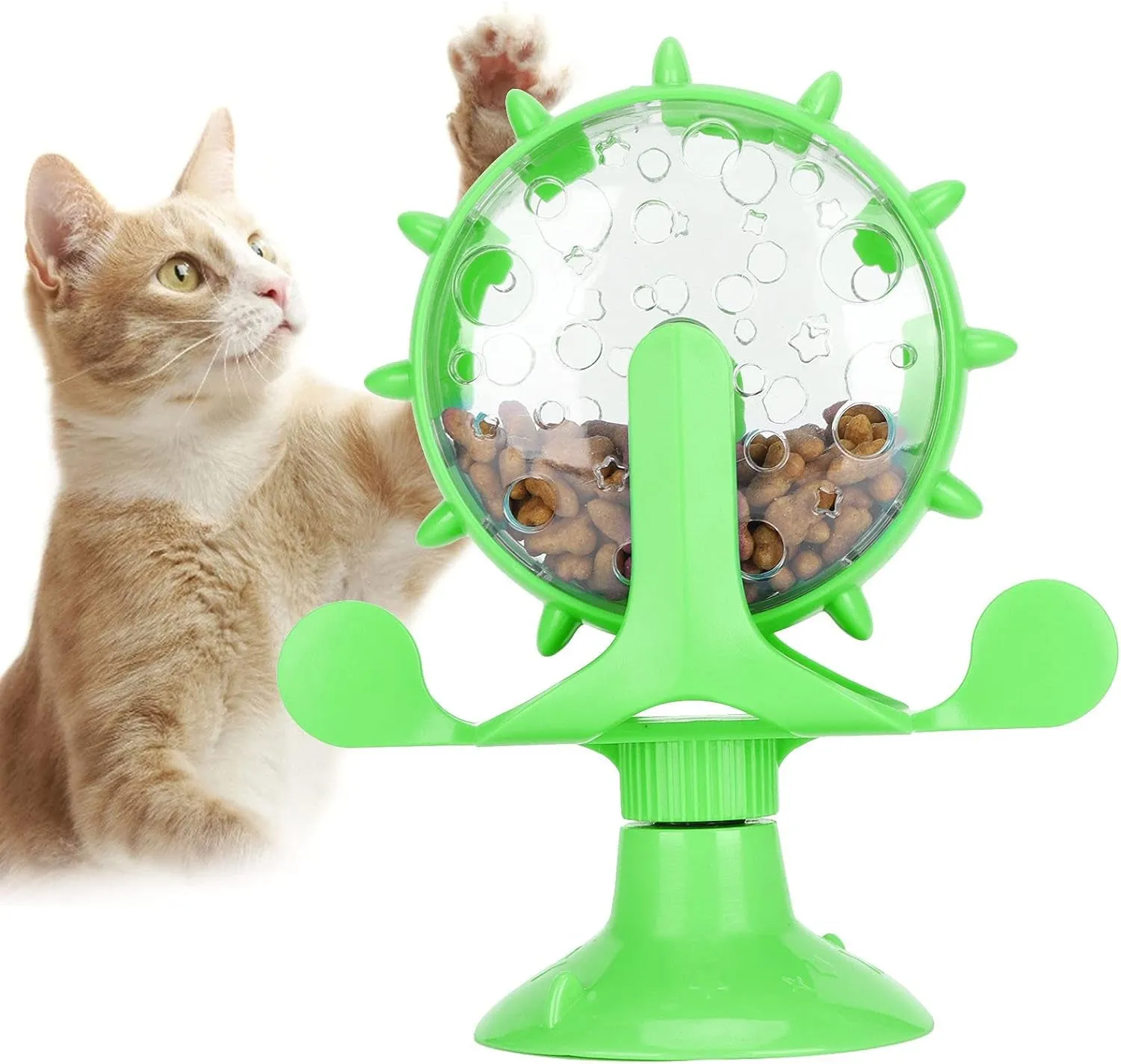 Interactive Cat Food Treats Dispenser To