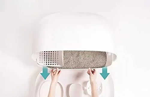 Makesure Cat Litter Box White