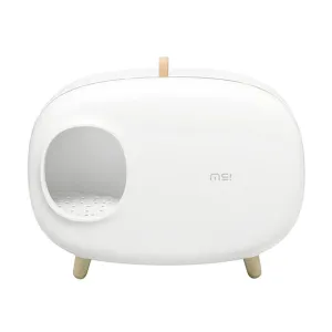 Makesure Cat Litter Box White