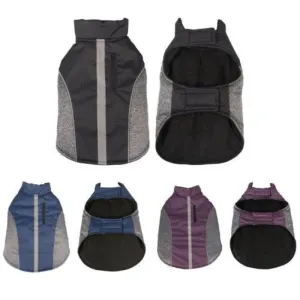 Marle Grey Polyester Extra Large Pet Jacket - 70cm