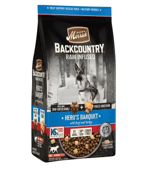 Merrick Backcountry Hero's Banquet Recipe Dry Dog Food 4lb