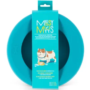 Messy Mutts Silicone Non-Spill Dog Bowl (Blue)