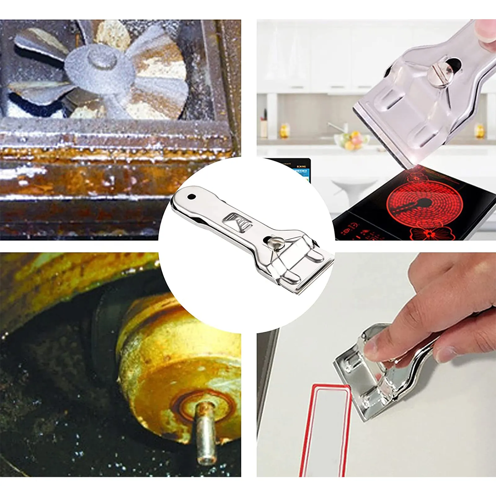 Metal Hob Scraper With Spare Blades