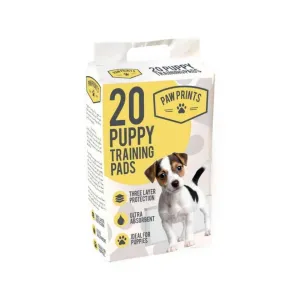 Paw Prints Puppy Training Pads 20 Pk