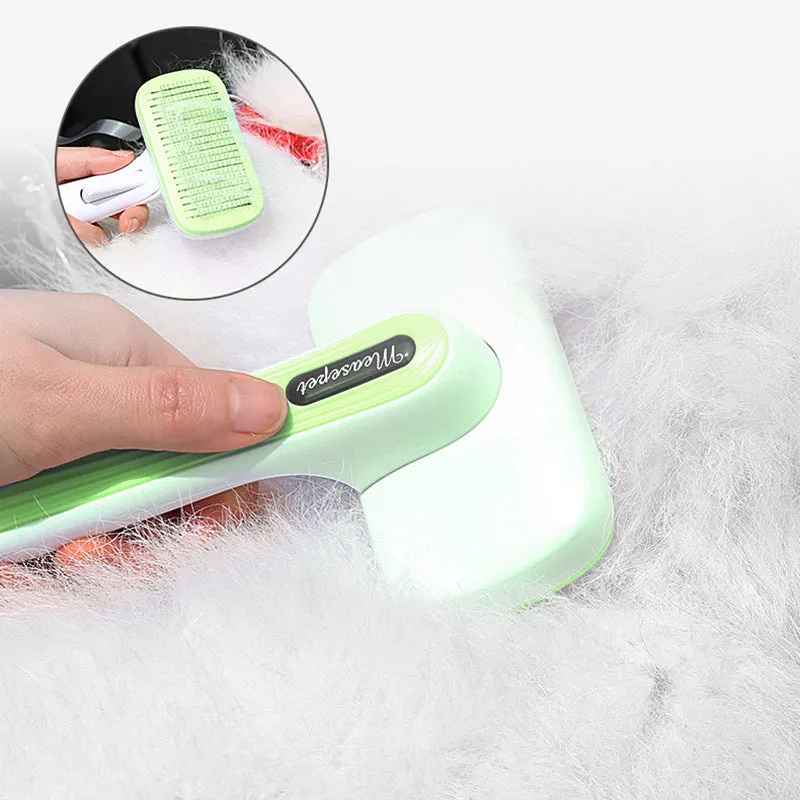 Pet Grooming Comb Shedding Thick Needle Brush-Green