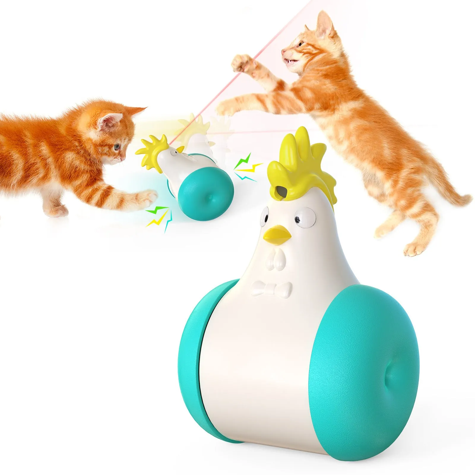Pet Supplies New Sound-Emitting Laser Electric Tumbler Cat Toy