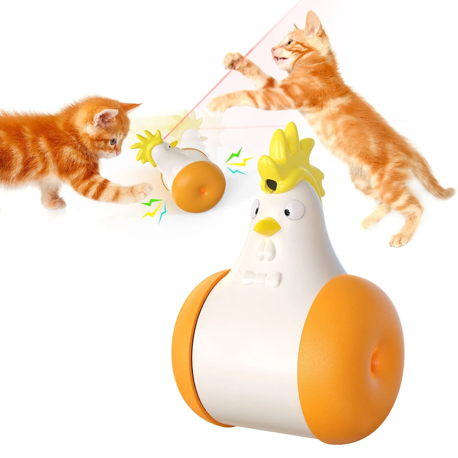 Pet Supplies New Sound-Emitting Laser Electric Tumbler Cat Toy
