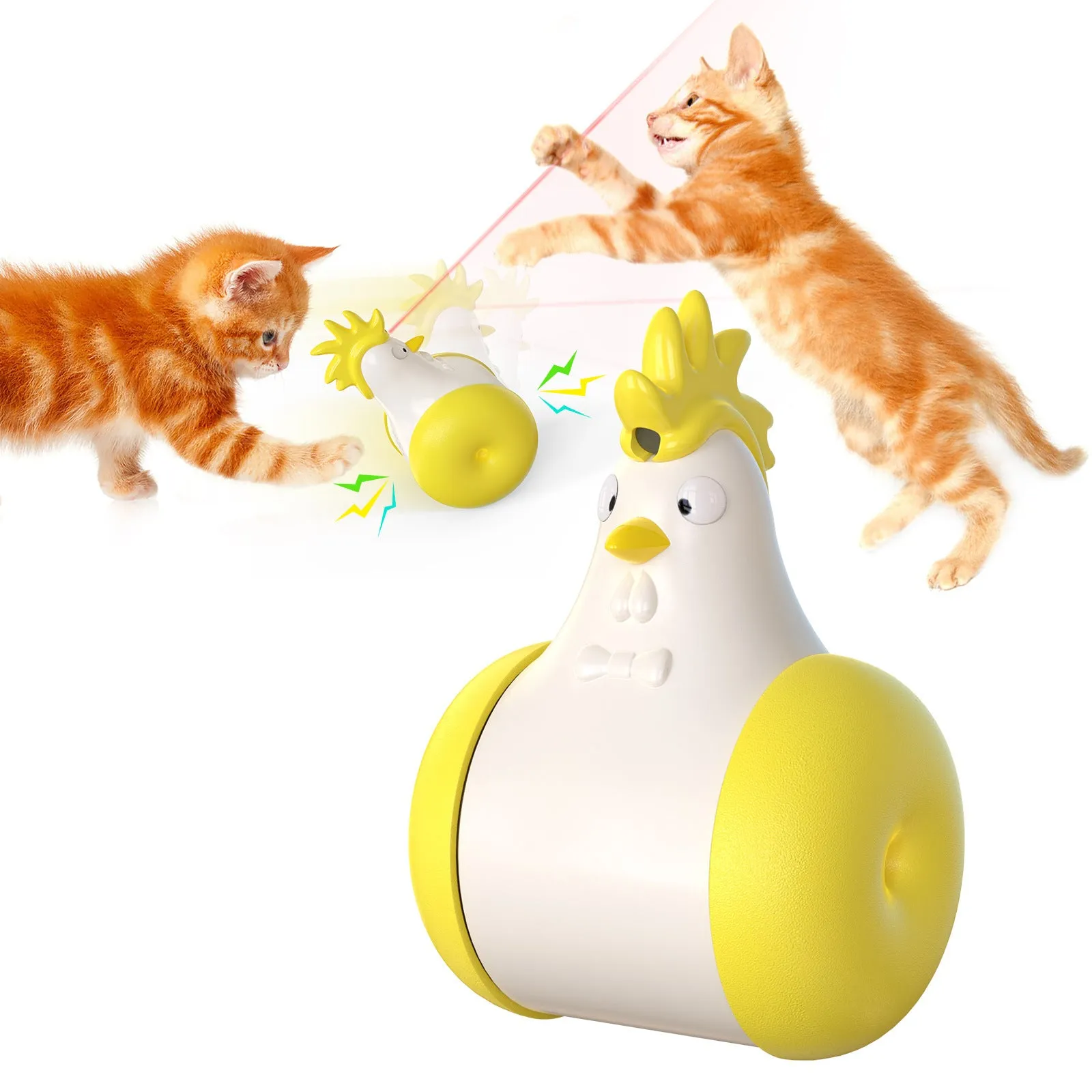 Pet Supplies New Sound-Emitting Laser Electric Tumbler Cat Toy