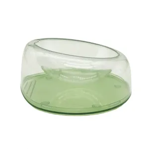 PetAffairs Tilted Raised Pet Bowl for Non-Spill Feeding