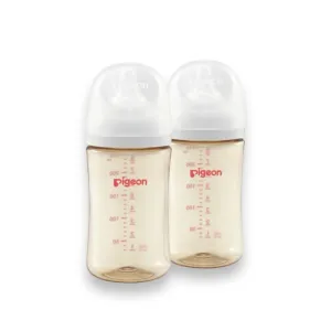 Pigeon SofTouch  PPSU Bottle 3M   2*240ml