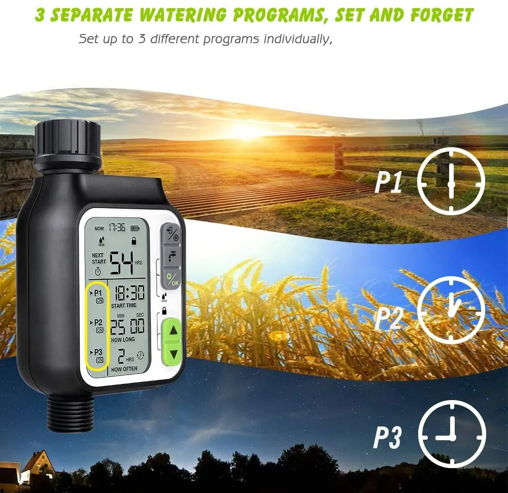 Rain Sensor Large Screen Automatic Watering Timed Watering Smart Irrigation Garden Lazy Automatic Watering