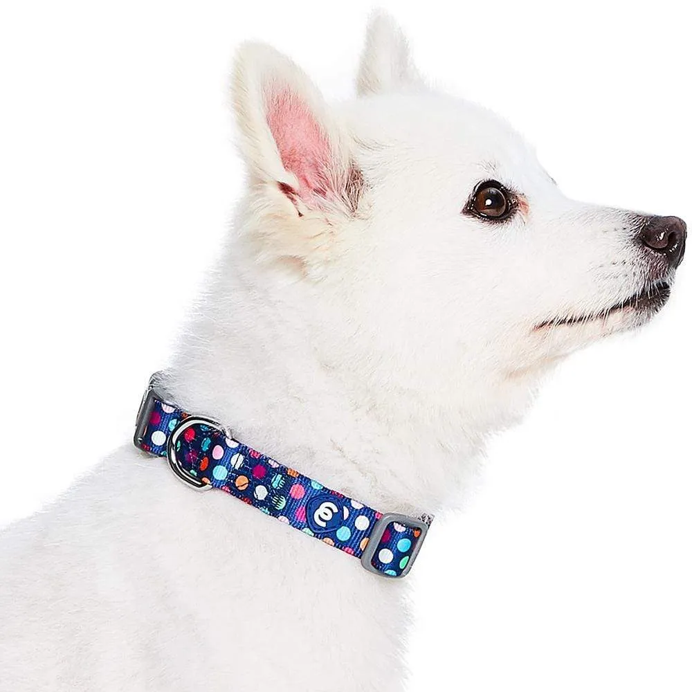 Rainbow Polka Dots Dog Collar