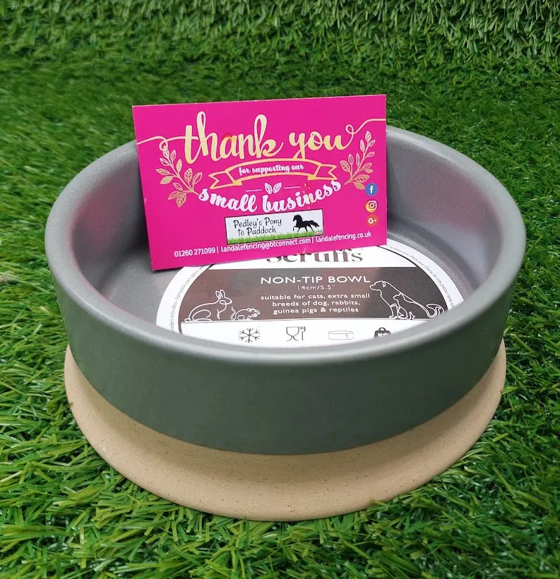 Scruffs Scandi Non Tip Pet Food & Water Bowl - Grey