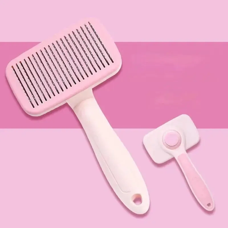 Self-Cleaning Dog Brush for Easy Grooming