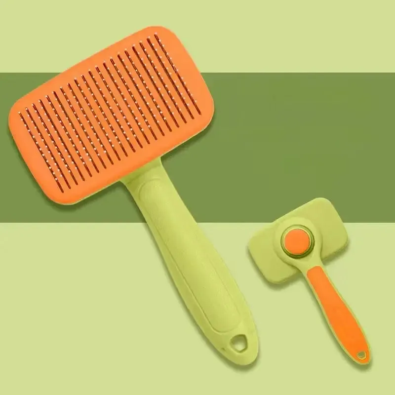 Self-Cleaning Dog Brush for Easy Grooming