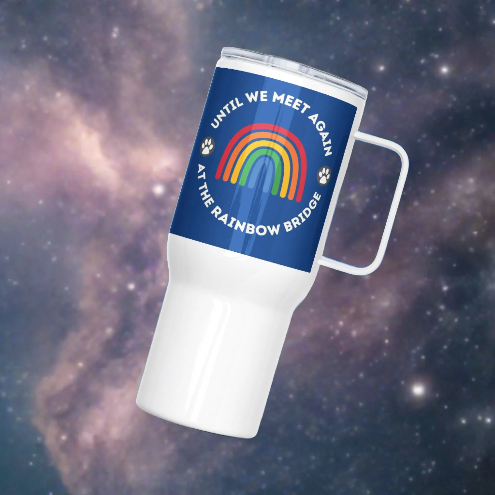 Until we meet again, Travel mug with a handle