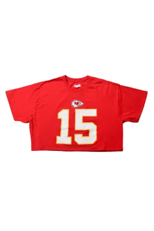 Upcycled Cropped Kansas City Chiefs Shirt