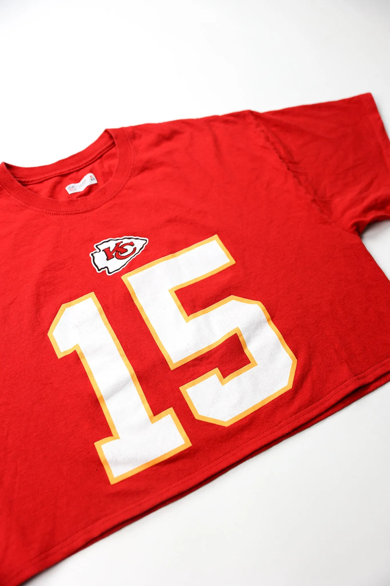 Upcycled Cropped Kansas City Chiefs Shirt