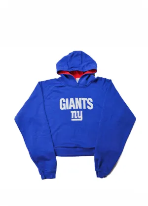 Upcycled Cropped New York Giants Sweatshirt