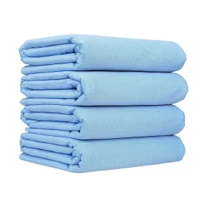 Wave Washable Dog Potty Pads | Puppy  Training Toilet Pads - PetPeePads 4 Pack, Bed Pad Standard Reusable Underpad Washable 34x36 Blue